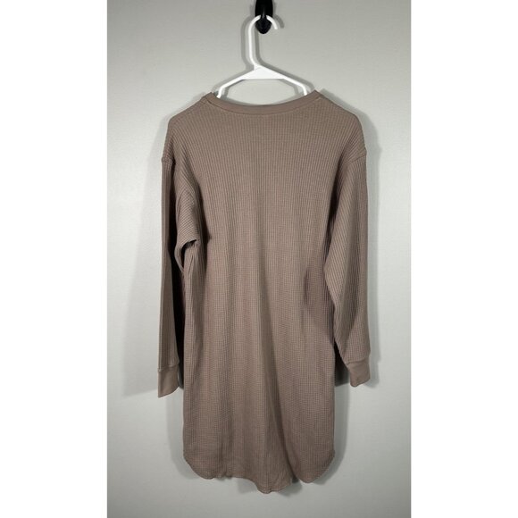 Uniqlo Dress Womens Extra Small Gray Beige Lot Of 2 Thermal T Shirt Crew Neck - Picture 5 of 13